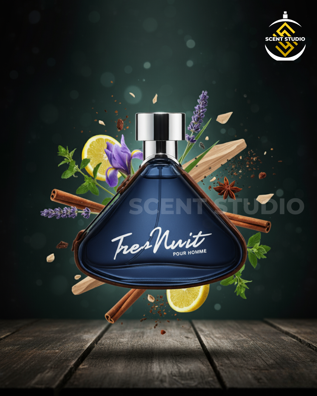 Tres Nuit Pour Homme Eau De Parfum - 100ML - Scent Studio